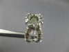 ESTATE LARGE 1.80CT DIAMOND 18K WHITE GOLD 3D BAGUETTE INFINITY CLIP ON EARRINGS