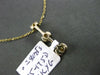 ESTATE .28CT ROUND DIAMOND 14K YELLOW GOLD GRADUATING SEMI BEZEL JOURNEY PENDANT