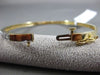 ESTATE 1.0CT DIAMOND 14KT YELLOW GOLD 3D CLASSIC SEMI ETERNITY BANGLE BRACELET