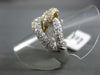 ESTATE WIDE 1.95CTW MULTI COLOR DIAMONDS 14KT W&Y GOLD INFINITY RING STUNNING!!