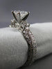 ESTATE 1.17CT DIAMOND PLATINUM 3D CLASSIC FILIGREE ENGAGEMENT LOVE RING #18702