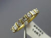 ESTATE .80CT ROUND & PRINCESS DIAMOND 14KT YELLOW GOLD 3D ANNIVERSARY RING #9493