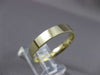ESTATE 14KT YELLOW GOLD SHINY FLAT COMFORT FIT WEDDING BAND RING 4mm #23402