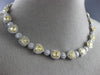 ESTATE GIA 25.1CT WHITE & FANCY YELLOW DIAMOND 18KT TWO TONE GOLD LOVE NECKLACE
