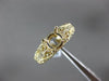 ESTATE .36CT DIAMOND 14K YELLOW GOLD 3D OPEN FILIGREE SEMI MOUNT ENGAGEMENT RING