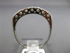 ANTIQUE .30CT OLD MINE DIAMOND 14KT WHITE GOLD FILIGREE ANNIVERSARY RING #19533
