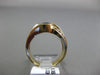 ESATE WIDE 1.89CT DIAMOND & SAPPHIRE 14K TWO TONE GOLD SEMI BEZL ENGAGEMENT RING