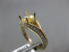ESTATE .45CT DIAMOND 14K YELLOW GOLD FOUR PRONG ROUND SEMI MOUNT ENGAGEMENT RING