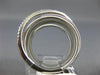 ESTATE WIDE .26CT ROUND DIAMOND 14KT WHITE GOLD MESH MULTI ROW CRISS CROSS RING