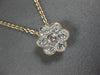 ESTATE .42CT DIAMOND 14K ROSE GOLD CLASSIC FLOWER FILIGREE BY THE YARD PENDANT