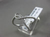 ESTATE WIDE .31CT DIAMOND 18KT WHITE GOLD 3D CRISS CROSS OPEN INFINITY LOVE RING