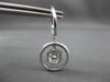 ESTATE LARGE 1.90CT DIAMOND 14K WHITE GOLD CIRCLE OF LIFE HUGGIE HANGING EARRING