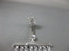 ESTATE LARGE .80CT DIAMOND 14K WHITE GOLD BY THE YARD MULTI ROW HANGING EARRINGS