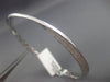 ESTATE .79CT DIAMOND 18KT WHITE GOLD 3D HANDCRAFTED CRISS CROSS BANGLE BRACELET