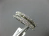 ESTATE 1.16CT DIAMOND 18K WHITE GOLD 4ROW SEMI ETERNITY WEDDING ANNIVERSARY RING