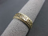 ANTIQUE 14K YELLOW GOLD HANDCRAFTED FLORAL FILIGREE ETERNITY WEDDING RING #23178