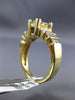 ESTATE 1.25CT PRINCESS DIAMOND 14K YELLOW GOLD CLASSIC INVISIBLE ENGAGEMENT RING