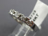 ESTATE .46CT DIAMOND 14KT WHITE GOLD FILIGREE FIVE STONE ANNIVERSARY RING #5723