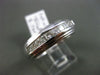 ESTATE WIDE .85CT DIAMOND 14KT WHITE GOLD CLASSIC WEDDING ANNIVERSARY RING