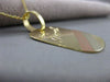 ESTATE LARGE 14KT WHITE YELLOW & ROSE GOLD 3D ENGRAVABLE DOG TAG PENDANT #24988