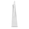 ESTATE .16CT DIAMOND 14KT WHITE GOLD 3D CLASSIC TRIANGULAR PAVE HANGING EARRINGS