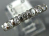 .50CT DIAMOND 14KT WHITE GOLD SEMI ETERNITY ROUND 7 STONE ANNIVERSARY RING #1136