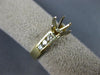 ESTATE .40CT DIAMOND 14KT 2 TONE GOLD 7 STONE SEMI MOUNT ENGAGEMENT RING #16503