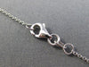ESTATE 1.0CT DIAMOND 14KT WHITE GOLD 3D MATTE & SHINNY BY THE YARD LOVE NECKLACE
