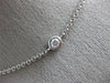 ESTATE EXTRA LARGE 1.30CT DIAMOND 14KT WHITE GOLD 15 STONE BY THE YARD NECKLACE