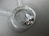 ESTATE .18CT DIAMOND 14KT WHITE GOLD 3D CIRCLE OF LIFE BUTTERFLY LOVE PENDANT