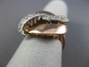 ESTATE LARGE .60CT DIAMOND 14KT WHITE ROSE GOLD FILIGREE INFINITY LOVE KNOT RING