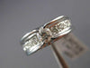 ESTATE .41CT DIAMOND 18KT WHITE GOLD SOLITAIRE TENSION ENGAGEMENT RING #17192