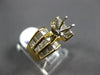 ESTATE LARGE 1.15CT DIAMOND 14K YELLOW GOLD 6 PRONG SEMI MOUNT ENGAGEMENT RING