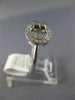 ESTATE .15CT DIAMOND 18KT WHITE GOLD 3D CLASSIC LOVE KNOT BELT FUN RING