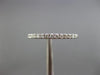 ESTATE .19CT DIAMOND 18KT WHITE GOLD SEMI ETERNITY WEDDING ANNIVERSARY RING BAND