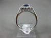 ESTATE 1.30CT DIAMOND & AAA SAPPHIRE 14KT YELLOW GOLD OVAL HALO ENGAGEMENT RING