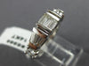 ESTATE 1.36CT ROUND & BAGUETTE CUT DIAMOND 14K WHITE GOLD ANNIVERSARY RING #6966
