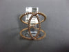 ESTATE WIDE .40CT DIAMOND 14KT ROSE GOLD 3D OVAL INFINITY LOVE KNOT FUN RING