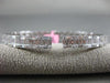 ESTATE LARGE 2.14CT DIAMOND 18KT WHITE GOLD 3D SEMI ETERNITY BANGLE BRACELET