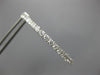 ESTATE LARGE 2.45CT DIAMOND 14KT WHITE GOLD INSIDE OUT HOOP LOVE EARRINGS #25977