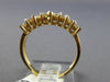 ESTATE .85CT DIAMOND 14KT YELLOW GOLD MARQUISE & BAGUETTE ANNIVERSARY RING #6898