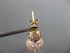 ESTATE 7.13CT WHITE & PINK DIAMOND 18KT WHITE & ROSE GOLD BALL HANGING EARRINGS