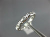 .24CT DIAMOND 14KT WHITE GOLD 3D ETERNITY ETOILE WEDDING ANNIVERSARY RING #2043