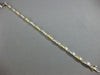 ESTATE 3.0CT DIAMOND 18KT WHITE & YELLOW GOLD 3D CLASSIC CHANNEL TENNIS BRACELET