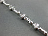 ESTATE .33CT DIAMOND 18KT WHITE GOLD 3D ETOILE TRIANGULAR LOVE TENNIS BRACELET