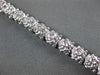 ESTATE WIDE 1.41CT DIAMOND 14KT WHITE GOLD ETOILE FILIGREE ROPE TENNIS BRACELET