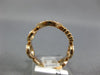 ESTATE .25CT DIAMOND 14KT ROSE GOLD ROUND BEADED CIRCLE OF LIFE CLASSIC FUN RING