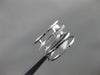 ESTATE LARGE .15CT DIAMOND 18K WHITE GOLD 3D MULTI ROW ETOILE CIRCULAR LOVE RING