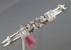 .78CT ROUND & BAGUETTE DIAMOND 18KT WHITE GOLD 3D SQUARE FLEXIBLE LOVE BANGLE