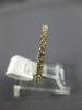 ESTATE .68CT DIAMOND 14KT YELLOW GOLD 2mm LOW SETTING ETERNITY ANNIVERSARY RING